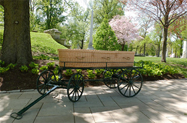 wicker casket
